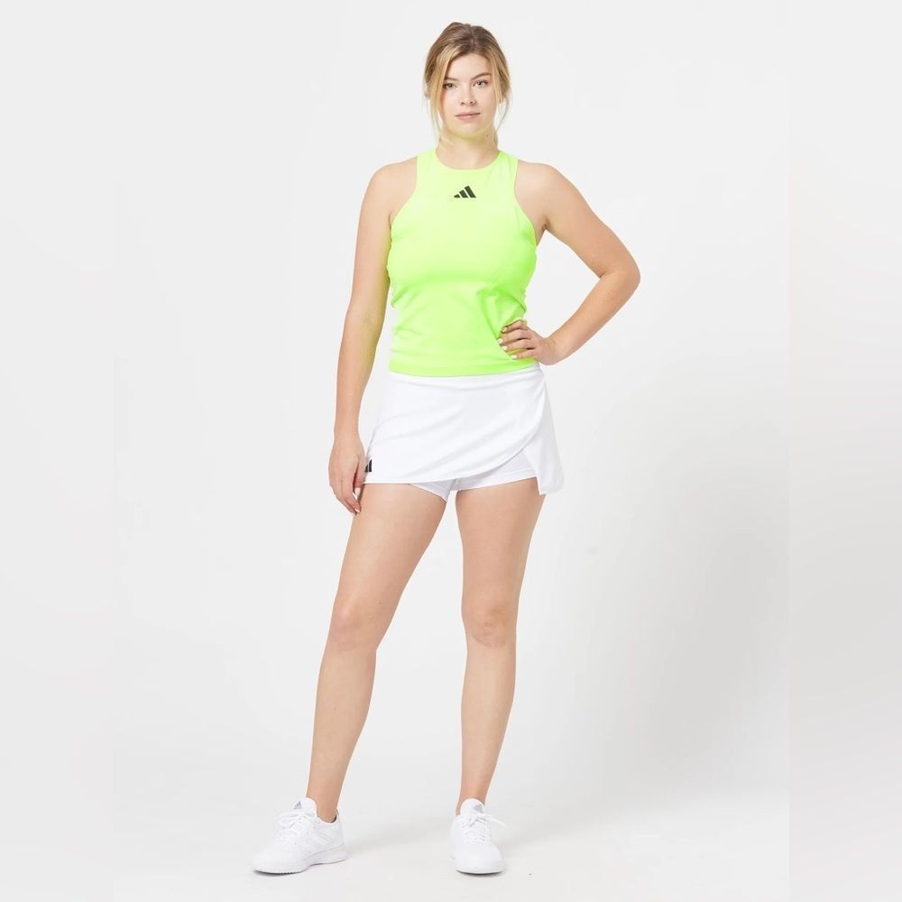 NWT Adidas Women's Fall Y-Tank Pro Court Tennis Lucid Lemon Size Medium